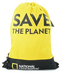 National Geographic Save The Planet Τσάντα Πλάτης Γυμναστηρίου Κίτρινη από το Modivo