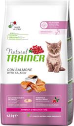 Natural Trainer Kitten (1-6) Ξηρά Τροφή για Ανήλικες Γάτες με Σολομό 1.5kg