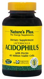 Nature's Plus Acidophilus με Προβιοτικά και Πρεβιοτικά 90 φυτικές κάψουλες