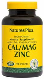 Nature's Plus Cal/Mag/Zinc 1000/500/75mg 90 ταμπλέτες από το Pharm24