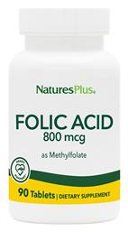 Nature's Plus Folic Acid Βιταμίνη 800mcg 90 ταμπλέτες από το Pharm24