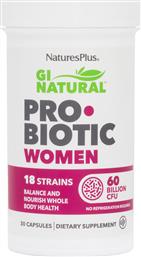 Nature's Plus GI Natural Probiotic Women με Προβιοτικά και Πρεβιοτικά 30 κάψουλες