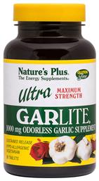 Nature's Plus Ultra Garlite 1000mg 90 ταμπλέτες