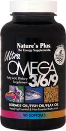 Nature's Plus Ultra Omega 3 6 9 Ιχθυέλαιο Μποράγκο & Λινάρι 90 μαλακές κάψουλες από το Pharm24
