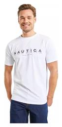 Nautica Ανδρικό T-shirt Κοντομάνικο Λευκό από το Z-mall