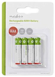 Nedis Επαναφορτιζόμενες Μπαταρίες AAA Ni-MH 700mAh 1.2V 4τμχ