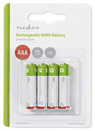 Nedis Επαναφορτιζόμενες Μπαταρίες AAA Ni-MH 950mAh 1.2V 4τμχ από το Polihome