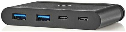 Nedis USB 3.0 Hub 4 Θυρών με σύνδεση USB-C