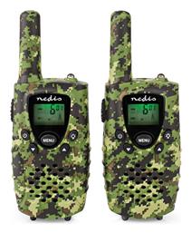 Nedis WLTK0810BK Walkie Talkie με Μονόχρωμη Οθόνη Σετ 2τμχ Camo Green