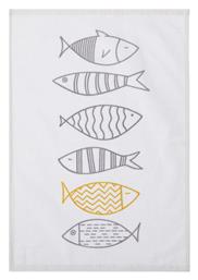 Nef-Nef Homeware Fish Style Ecru Ποτηρόπανο από 100% Βαμβάκι σε Εκρού Χρώμα 40x60cm