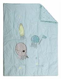 Nef-Nef Homeware Ocean Friends Βρεφικό Κουβερλί Βαμβακερό Γαλάζιο 110x140cm από το Aithrio