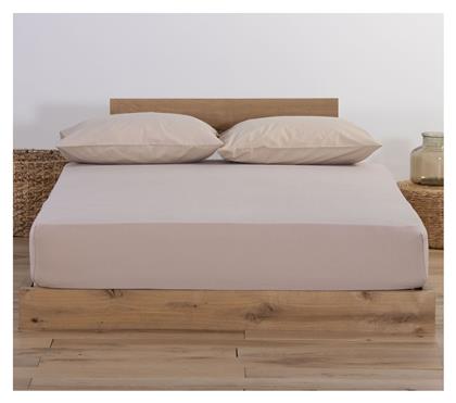 Nef-Nef Homeware Σεντόνι Διπλό με Λάστιχο 140x200+30εκ. Jersey Linen