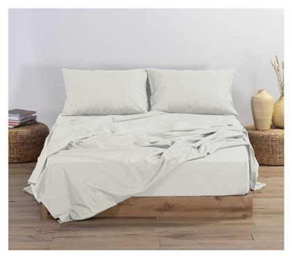 Nef-Nef Homeware Σεντόνι Μονό 170x270εκ. Basic 1211-ecru