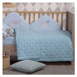 Nef-Nef Homeware Shy Βρεφικό Κουβερλί Βαμβακερό Aqua 80x110cm από το Designdrops