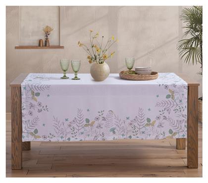 Nef-Nef Homeware Τραπεζομάντηλο Βαμβακερό Spring Mood Ecru 140x140εκ.