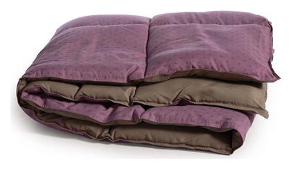 Nef-Nef Πάπλωμα Υπέρδιπλο με Γέμιση Microfiber 240x220εκ. Bicolor 24 Mauve/Mocca