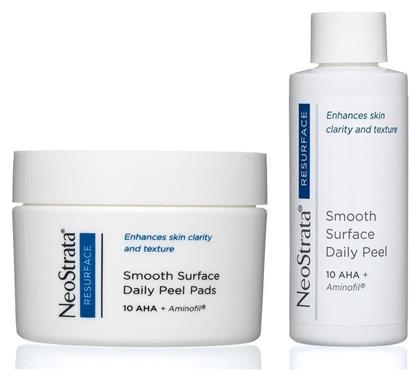 Neostrata Resurface Smooth Surface Daily Peel 10 Aha, 36 Pads & Peel Solution 60ml