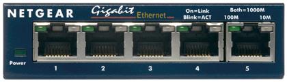 NetGear GS105GE Unmanaged L2 Switch με 5 Θύρες Gigabit (1Gbps) Ethernet