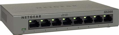 NetGear GS308 Unmanaged L2 Switch με 8 Θύρες Gigabit (1Gbps) Ethernet
