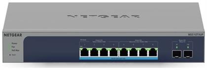 NetGear MS510TXUP Managed L2 PoE+ Switch με 8 Θύρες Gigabit (10Gbps) Ethernet και 2 SFP Θύρες