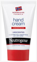 Neutrogena Concentrated Unscented Ενυδατική Κρέμα Χεριών 75ml