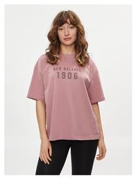 New Balance Γυναικείο Oversized T-shirt Ροζ από το Modivo