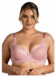 New Bra Lingerie Ροζ Σουτιέν με Μπανέλες