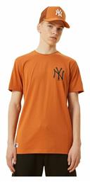 New Era New York Yankees Ανδρικό T-shirt Πορτοκαλί με Στάμπα από το Z-mall