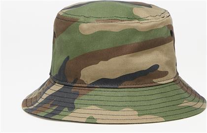 New Era Patterned Tapered Υφασμάτινo Ανδρικό Καπέλο Στυλ Bucket Χακί