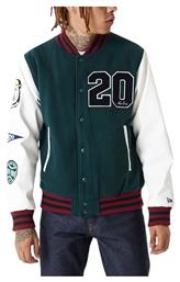 New Era Varsity Ανδρικό Χειμωνιάτικο Μπουφάν Bomber Πράσινο από το Z-mall