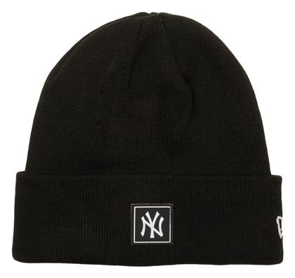 New Era York Yankees Beanie Unisex Σκούφος Πλεκτός σε Μαύρο χρώμα από το MybrandShoes