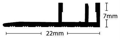 Newplan Προφίλ 22x7x2750mm 8-10-ΠΡΟΦ-4024 από το Designdrops