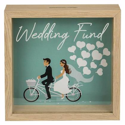 Next Κουμπαράς Ξύλινος Wedding Fund Πράσινος 20x5x20cm