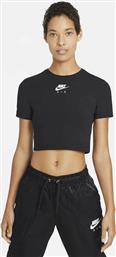 Nike Air Κοντομάνικη Γυναικεία Μπλούζα Μαύρη από το Cosmos Sport