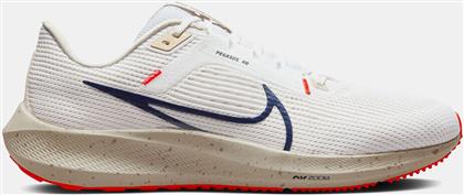 Nike Air Zoom Pegasus 40 Ανδρικά Αθλητικά Παπούτσια Running Λευκά από το SportsFactory
