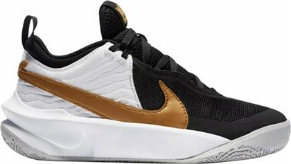 Nike Αθλητικά Παιδικά Παπούτσια Μπάσκετ Team Hustle D 10 Black / Metallic Gold / White από το Cosmos Sport