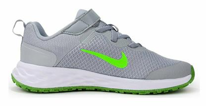 Nike Αθλητικά Παιδικά Παπούτσια Running Revolution 6 Lt Smoke Grey / Green Strike / Dk Smoke Grey