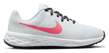 Nike Αθλητικά Παιδικά Παπούτσια Running Revolution 6 White / Sea Coral / Gridiron / Laser Orange από το Siontis Athletics