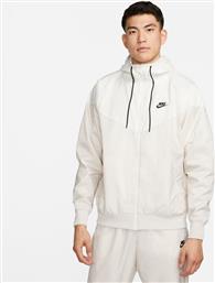 Nike Αθλητικό Ανδρικό Μπουφάν Αντιανεμικό Off-White