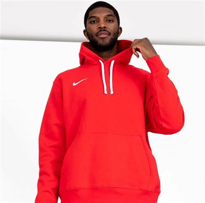 Nike Club 20 Ανδρικό Φούτερ με Κουκούλα και Τσέπες Fleece Κόκκινο