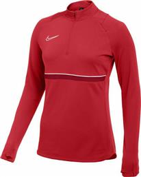 Nike Dri-Fit Football Academy Μακρυμάνικη Γυναικεία Αθλητική Μπλούζα Κόκκινη