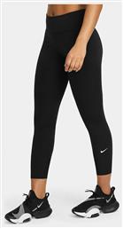 Nike Dri-Fit One Γυναικείο Cropped Κολάν Ψηλόμεσο Μαύρο