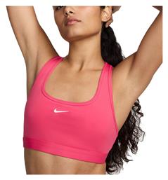 Nike Dri-Fit Swoosh Light Support Γυναικείο Αθλητικό Μπουστάκι Aster Pink, White με Επένδυση από το E-tennis