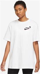 Nike Γυναικείο Αθλητικό T-shirt Λευκό