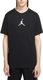 Jordan Jumpman Ανδρικό T-shirt Dri-Fit Μαύρο Μονόχρωμο
