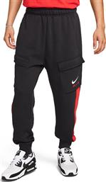 Nike M Nsw Παντελόνι Φόρμας Fleece Μαύρο