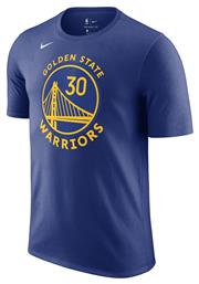 Nike NBA Curry Warriors Αθλητικό Ανδρικό T-shirt Μπλε με Στάμπα