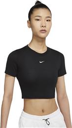 Nike Essential Γυναικεία Μπλούζα Κοντομάνικη Μαύρη