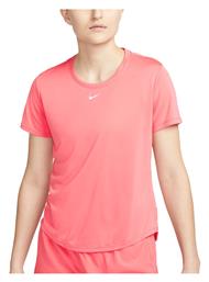 Nike One Γυναικείο Αθλητικό T-shirt Dri-Fit Sea Coral / White από το SportsFactory