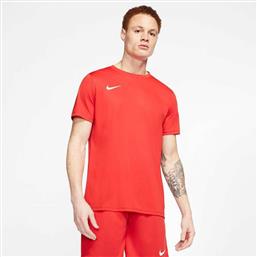 Nike Park VII Ανδρικό Αθλητικό T-shirt Κοντομάνικο Dri-Fit Κόκκινο